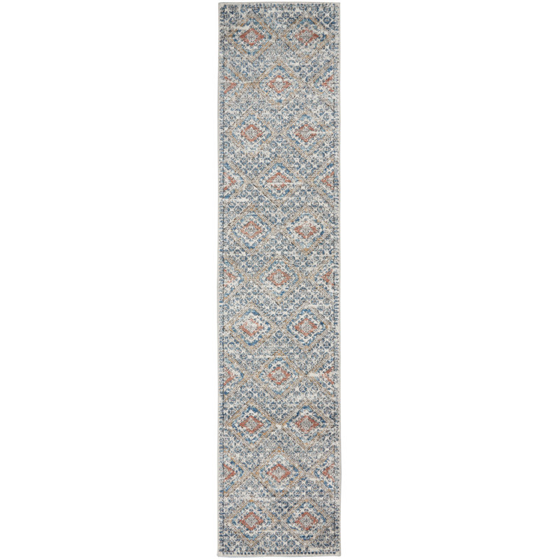 Geometric Indoor Rug, Runner 2'2" x 10'