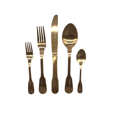 Madrid 5 Piece 18/10 Stainless Steel Flatware Set, Service for 1