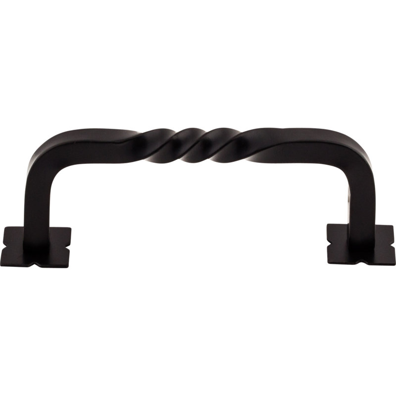 Twist Bar pull, Patina Black, 3 3/4" Center to Center