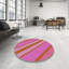 Tapis rose à motif rose/mehroon light-1401566963