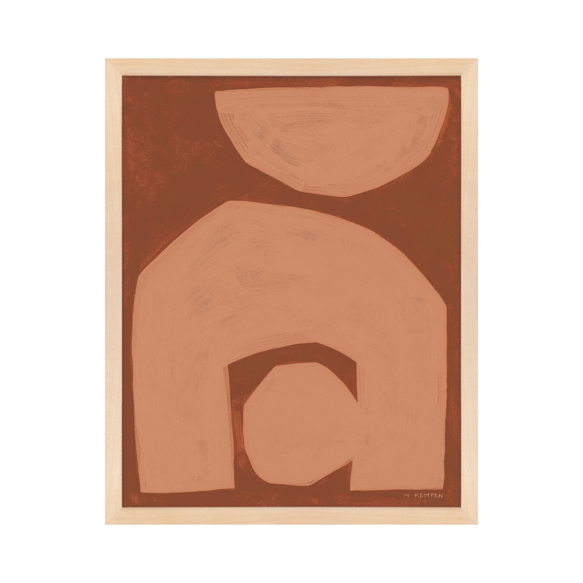 Module On Terra Cotta 2 by Michael Kempen, 38'' H x 30'' W, Brown