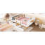 Lit plateforme double avec tiroirs de rangement, structure de lit en bois massif-124917476-124917479