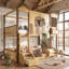 Lit superposé Benedict Playhouse avec rangement et conception détachable, lit pour enfants en bois massif-1824398914