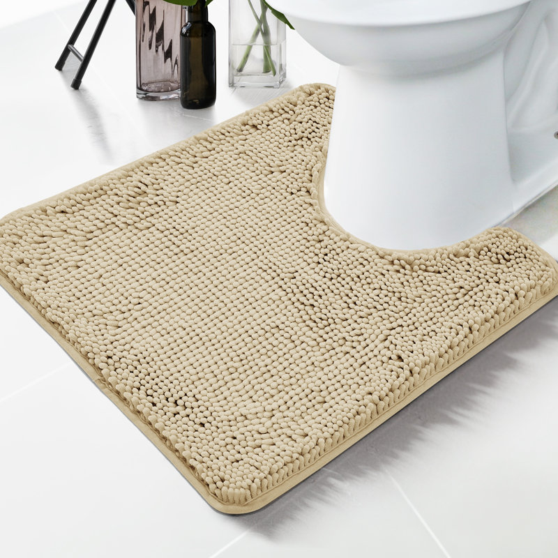 Tapis pour salle de bain Porreca, Kaki pâle