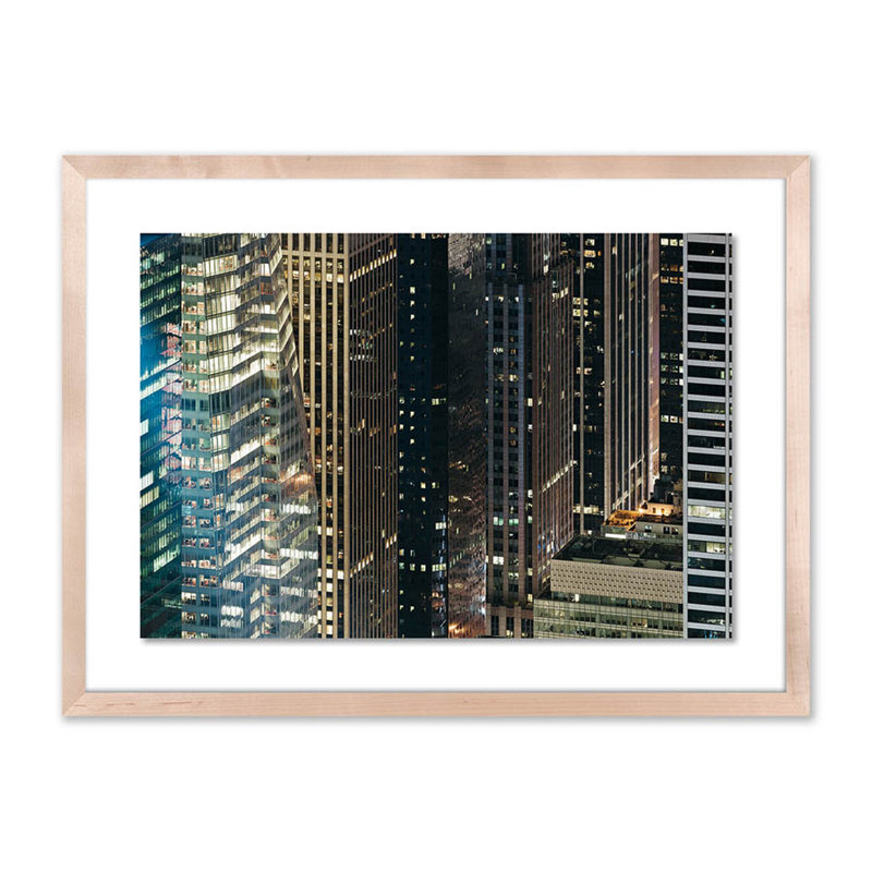 City II Print by Jakob Wagner, Natural, 18" H x 24" W x 1.5" D