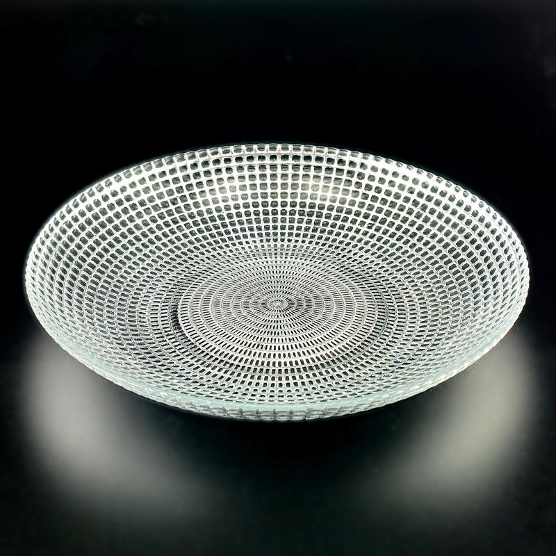 Pyle Gilded Glass Soup Plate, Silver