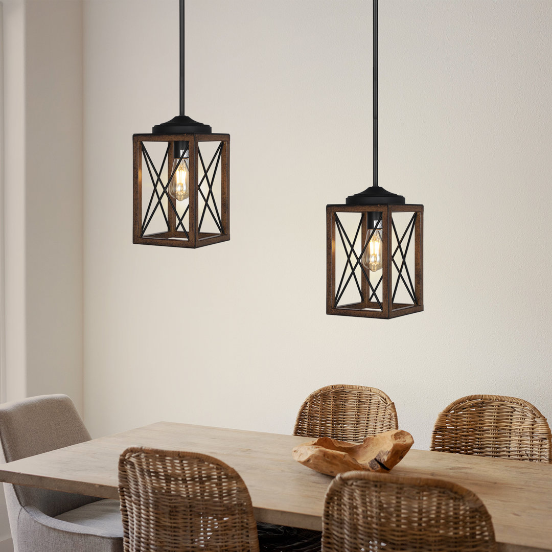 Euanson Light Lantern Rectangle Pendant (Set of 2) Gracie Oaks