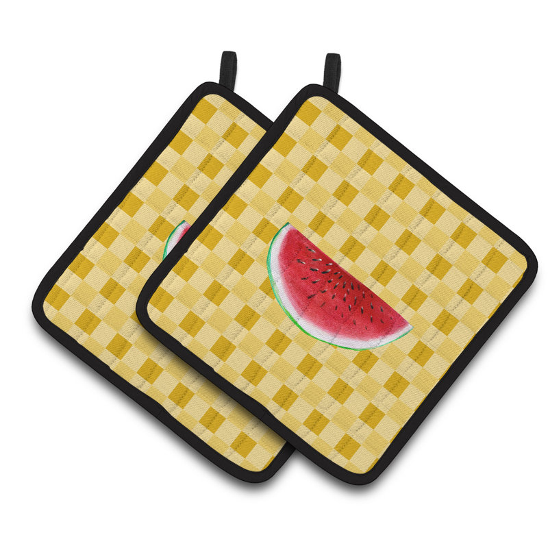 Cuisinier poignée en basketweaves de pastèques caroline