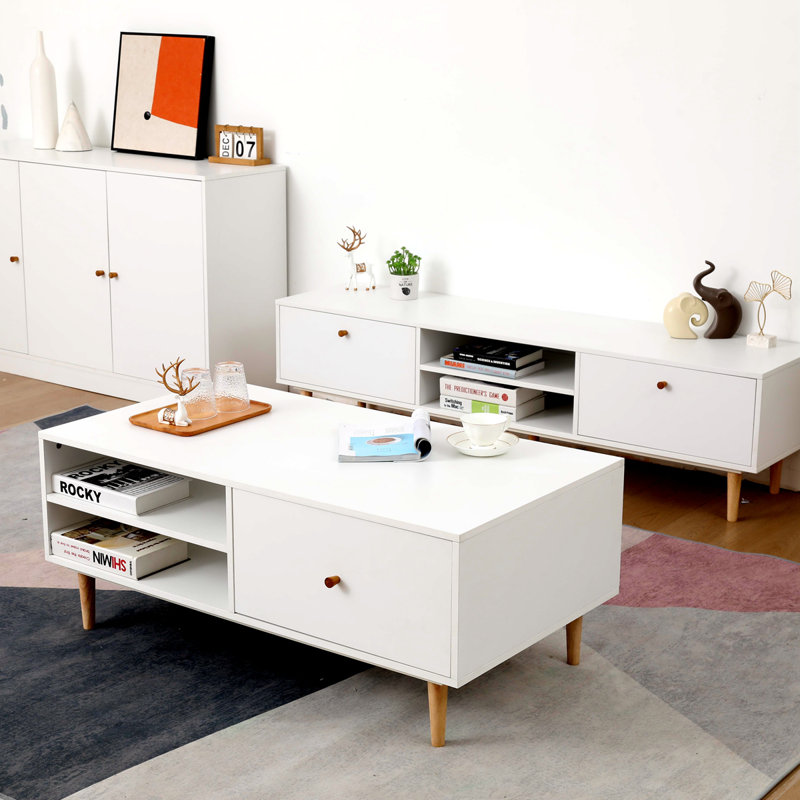 2 DRAWERS COFFEE TABLE