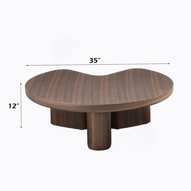 Table basse en chêne fumé