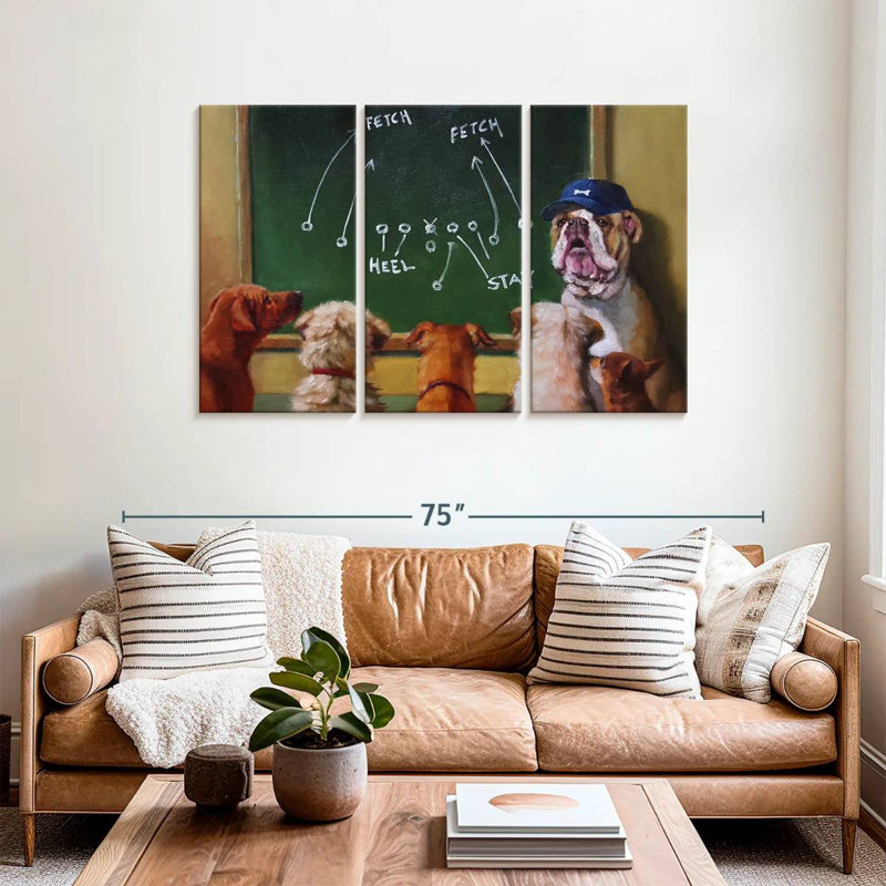 Ketti Game Plan, 36" H x 57" W