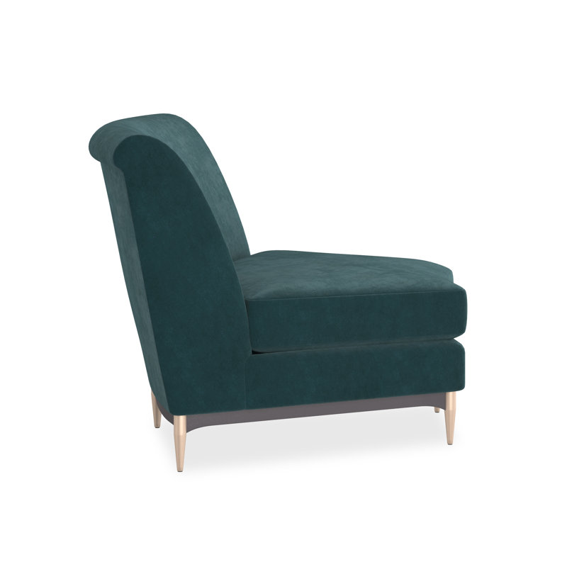 Caracole Upholstery Chair, Blue Velvet