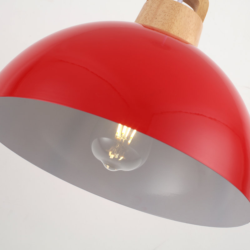 Joylin 11.81" Single Pendant, Rouge