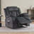 37.23'' Wide Technology Fabric Rocking Swivel Manual Standard Recliner Chair-19442527