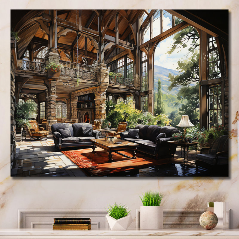 Hotels Lodges Serenity Retreat VII - Architecture Canvas Prints, Toile tendue, H 24 po x l 32 po x P 1 po