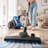 Canister Vacuum Cleaner 1000W 17 kPa Portable Bagless Canister Vacuum, for Carpets, Hardwood Floors, Pet Hair, Adjustable Strong Suction, Easy-to-Clean Filter, with Hose, Cleaning Attachments