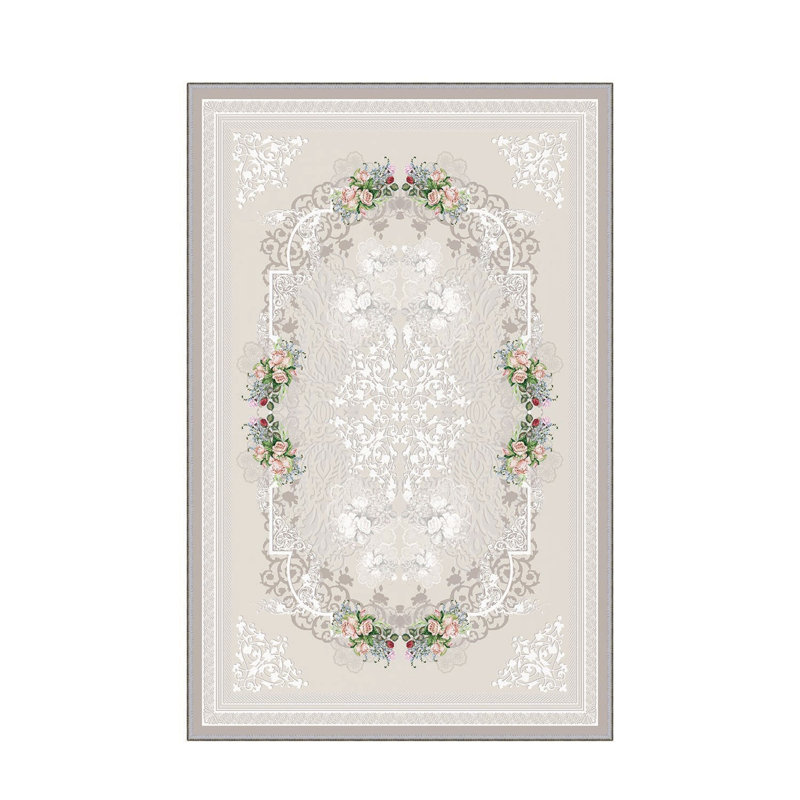 Stylish Hall Carpet 2.6 x 9.8 Feet - 100% Polyester, 0.04 in Pile Height | Antibacterial, Non-Slip PVC Felt Dot Underside | Machine Washable, 3D Digital Print | Perfect for Home Entryways & Living Spaces
