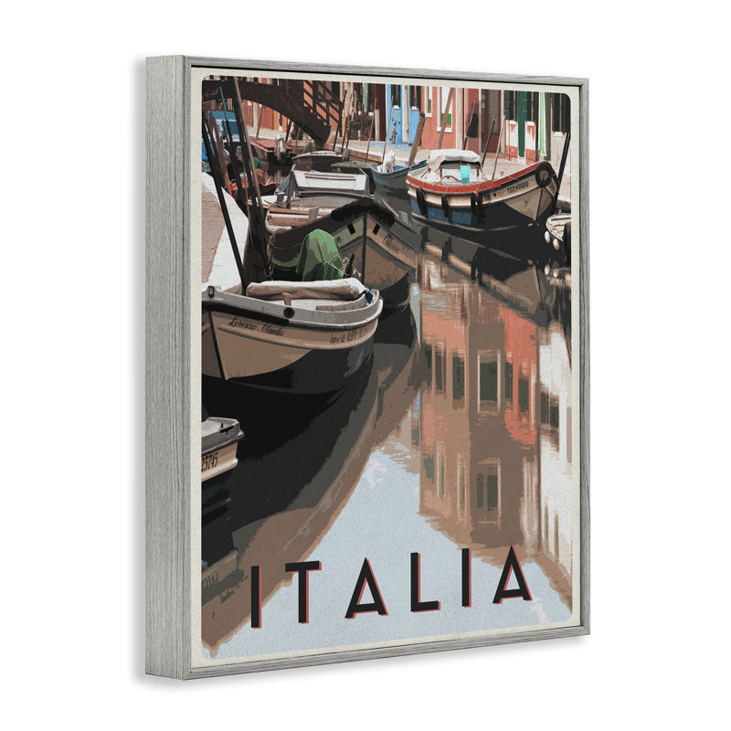 Affiche Italia Canal, giclée par Shelley Lake, H 20 po x l 16 po, Estampe numérique Farmhouse