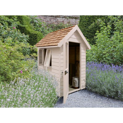 Forest Retreat 4 ft. W x 6 ft. D Overlap Apex Wooden Shed with Installation Service