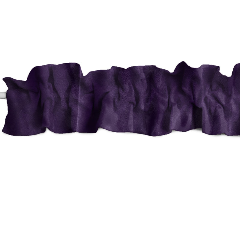 Tailored Window Valance, Plum, 144" W x 9" L