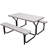 Dion 4 - Person Patio Dining Set with Rectangular Table-1756416382