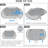 Meridel Lazy Susan Turntable for Refrigerator, Organizer for Fridge Cabinet, Pantry