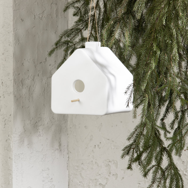 Dalya Decorative Bird House Or Cage, White