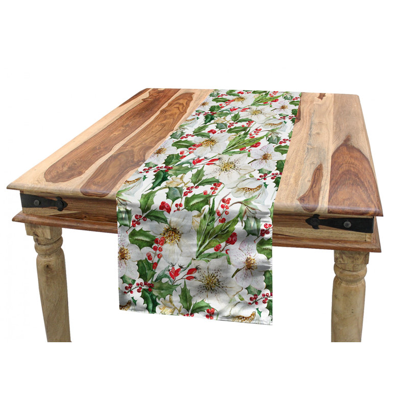 Watercolor Table Runner, 120" x 16"