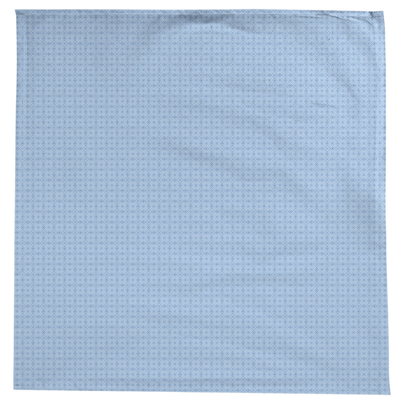 Avicia Geometric 100% Cotton Square Tablecloth, Blue