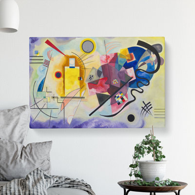 Yellow-Red-Blue by Wassily Kandinsky - Wrapped Canvas Painting