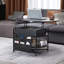 Table basse de salon avec plateau relevable noir