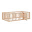 Structure de lit en bois avec clôture et porte-2082612113