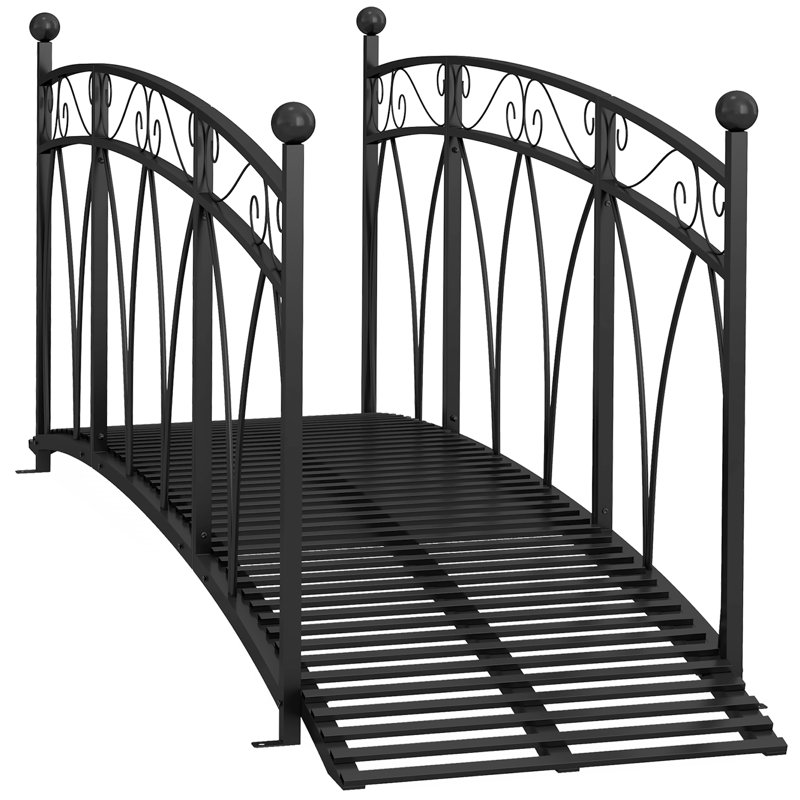 Pont de jardin en métal