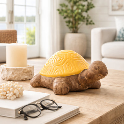 Statue de tortue en céramique Awanda pour décoration intérieure Awanda