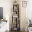 160 H × 35 W Corner Shelf Unit，Modern Ladder Shelving Unit-402277694