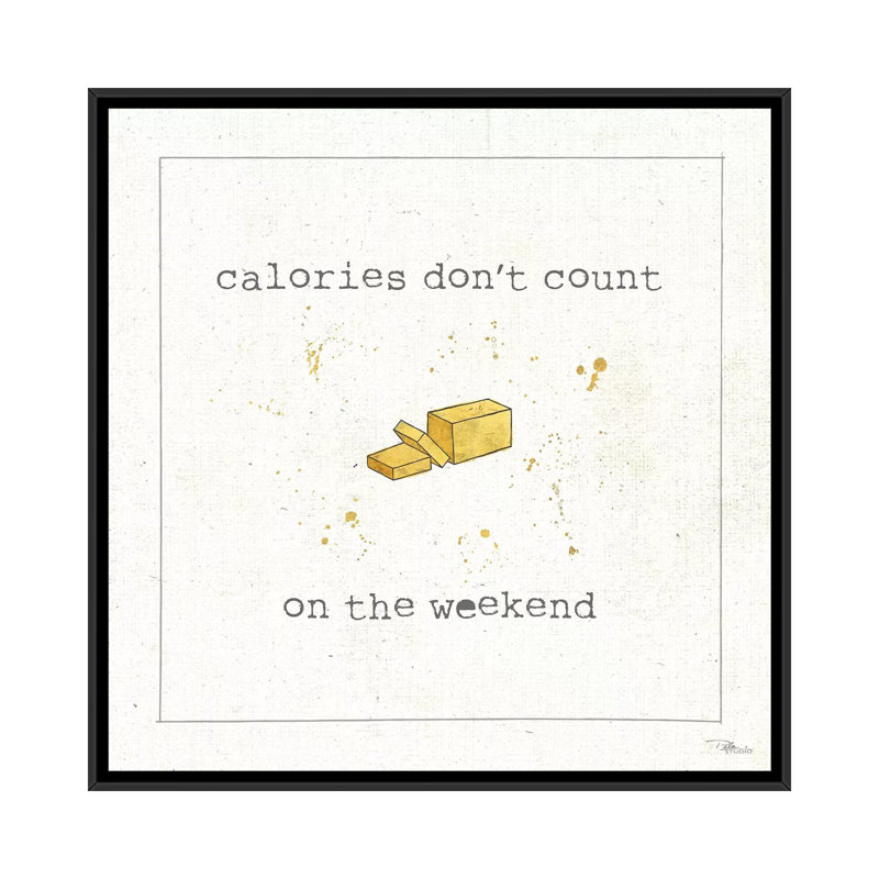 « calories minnies i » par "pela studio, impression sur toile tendue, H 18 po x l 18 po x P 1,5 po, Toile avec cadre noir