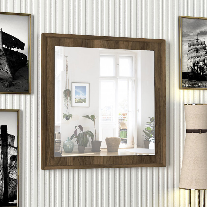 Ferrin Engineered Wood Wall Mirror