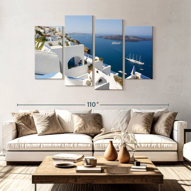 Gillard Santorini Coast, 54'' H x 84'' W