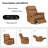 Inglenook 32" Wide Genuine Leather Power Swivel Standard Recliner Set Of 2-1002143691