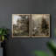 «Vintage Landscape XXXV», impression giclée sur cadre - ensemble de 2-883630555-883630549