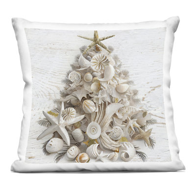 Coussin Beachy Shiplap Christmas Tree