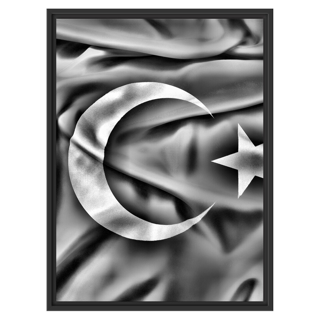 Gerahmtes Wandbild Turkey flag, Türkei Flagge