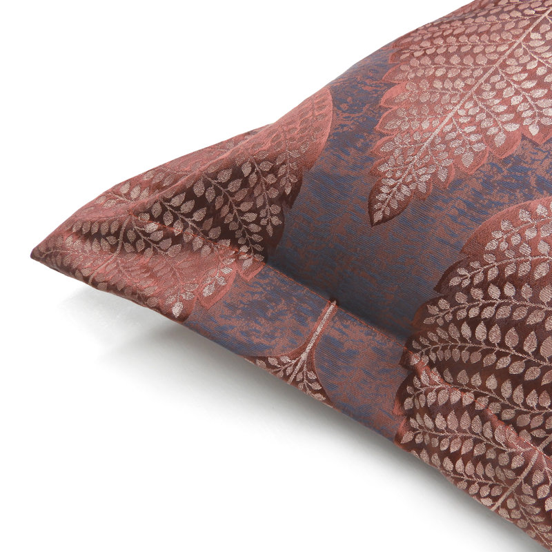 Schulman Floral Square Cushion Cover, Tigers Eye