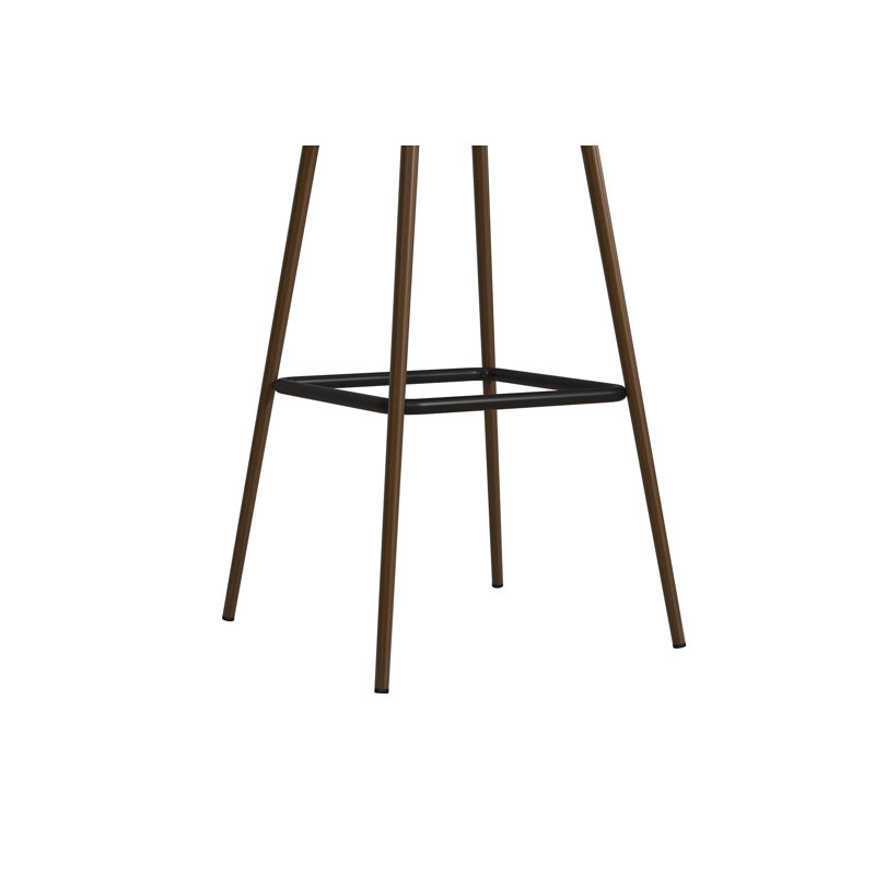 Ezzell Counter Stool with Metal Frame, Grey