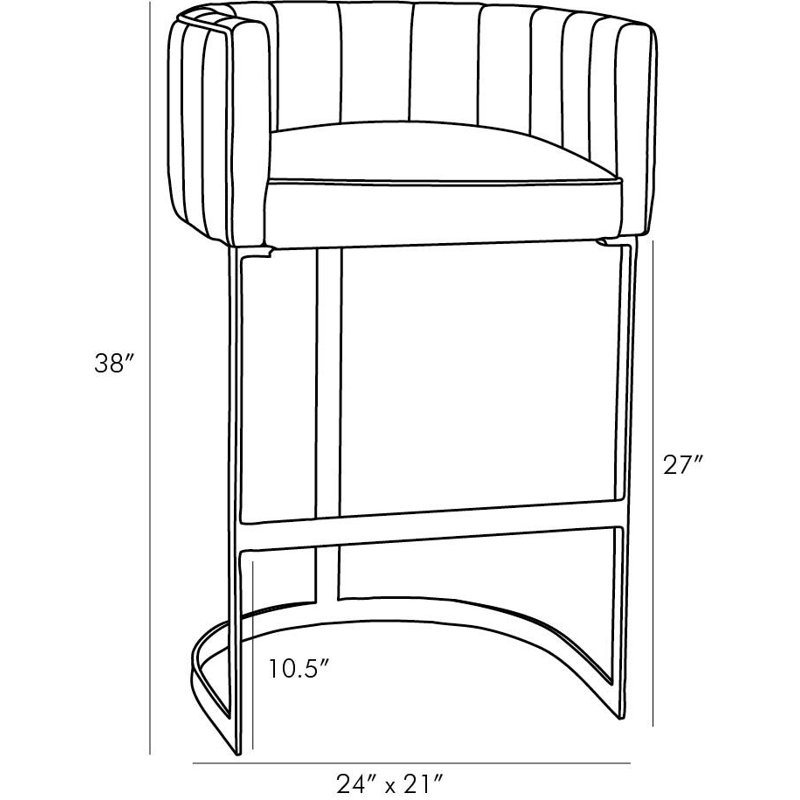 Tatum Short, Counter & Bar Stool, Bar Stool (30" Seat Height), Morel