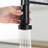 Touchless Kitchen Tap - Motion Sensor Enabled Automatic Contemporary Style For Sinks Faucet Hands Smart With Pull Down Modern Black And Silver Look