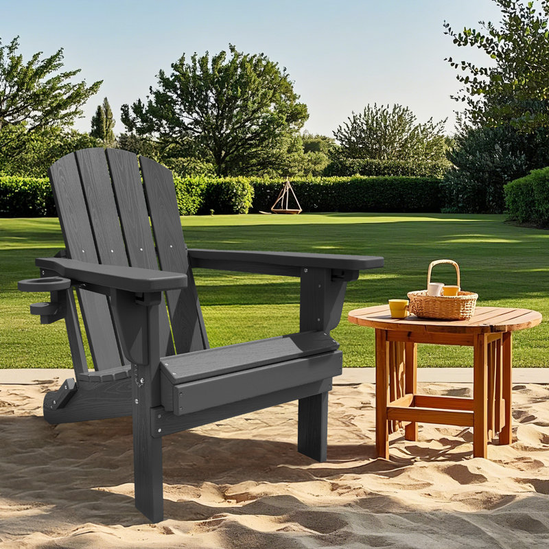 Chaise Adirondack HDPE, Gris