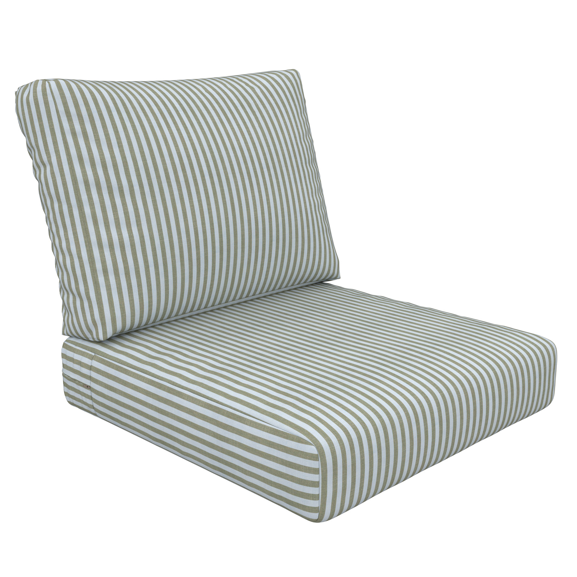 Lani Sunbrella Outdoor Lounge Chair Cushion, Sail Away Aloe