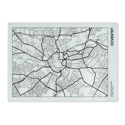Map Coventry UK Chopping Board