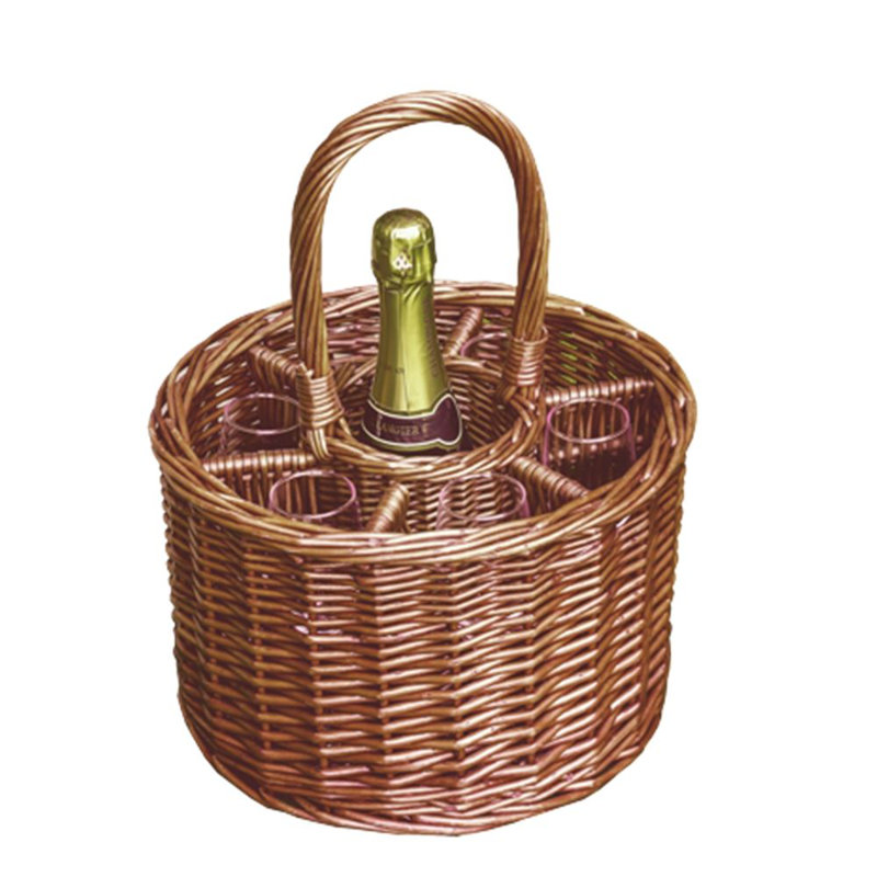 Small Single Bottle Drink Wine Basket